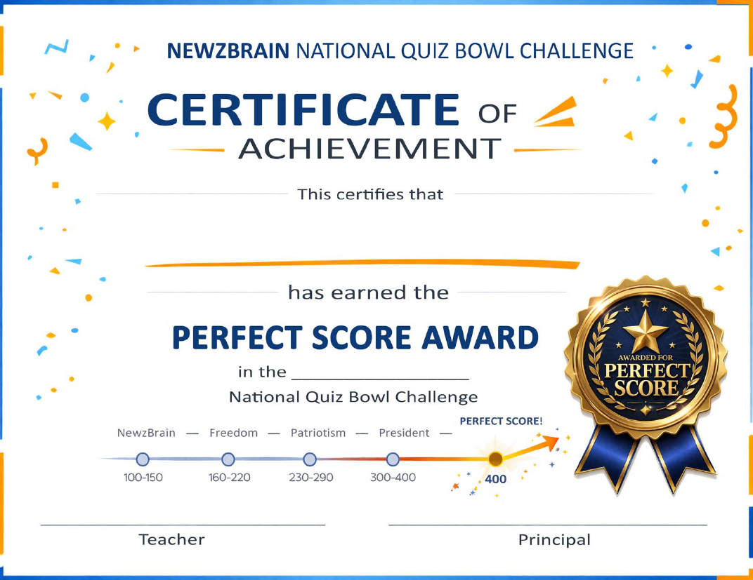 Perfect Score Award